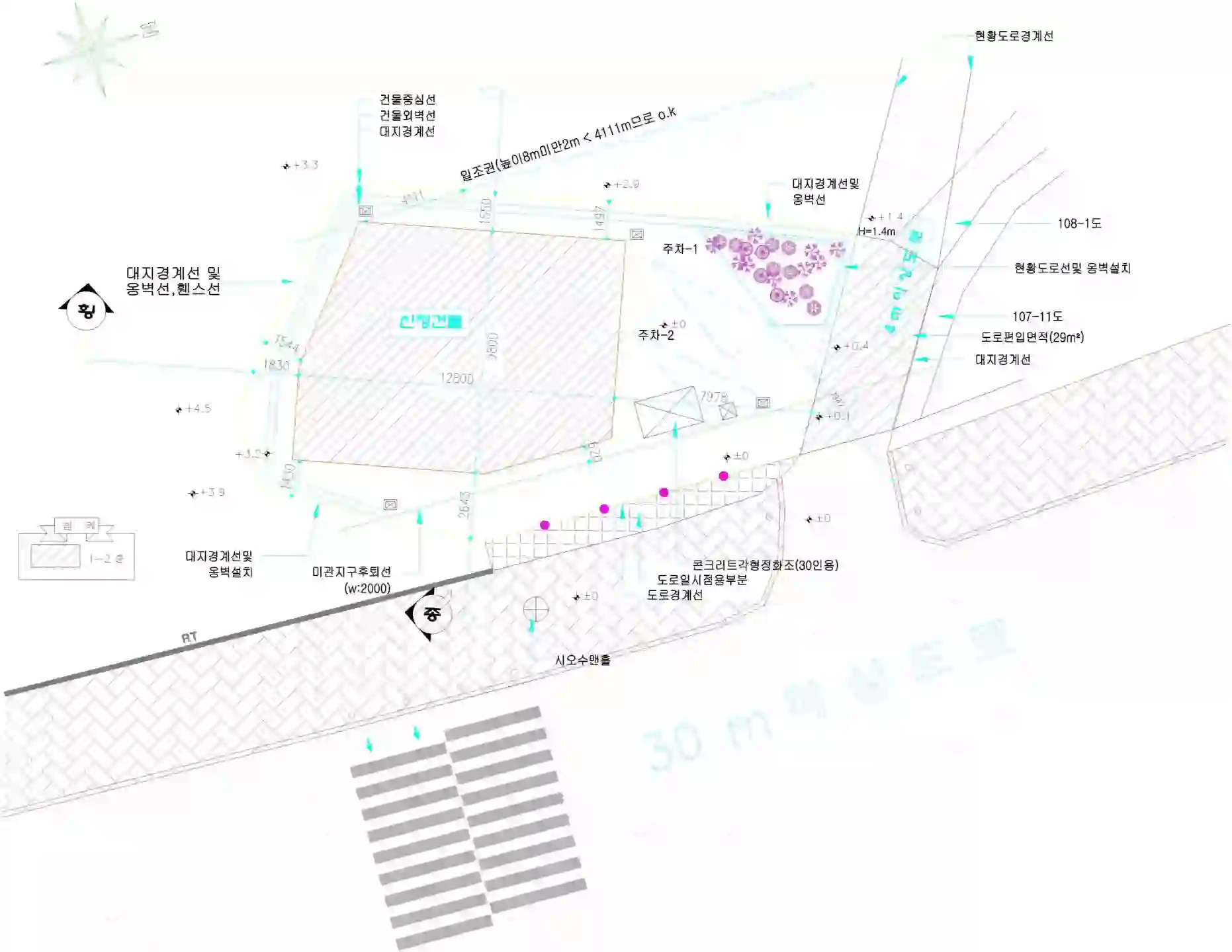 교문동 106 배치도 이미지